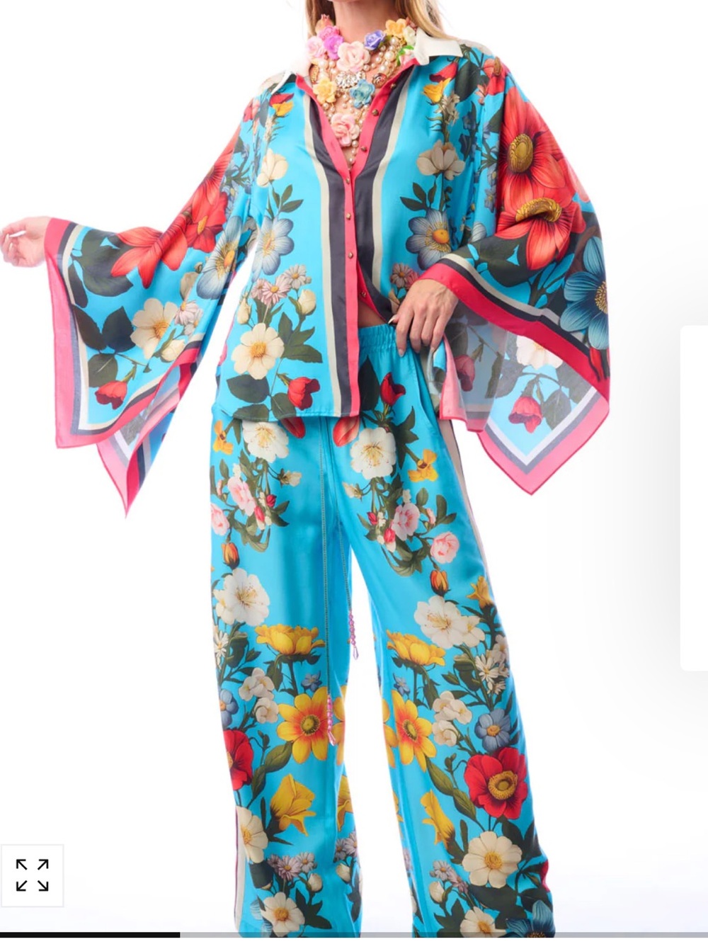 2ZS.NWT $190 ARATTA FLORAL GARDEN SHIRT - Picture 4 of 9
